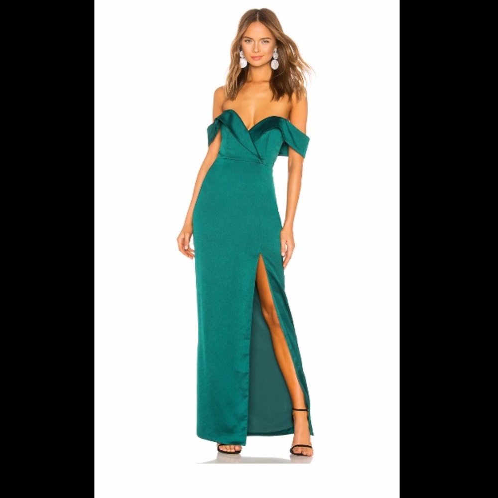 Samuel Gown in Emerald Green Dress— NBD